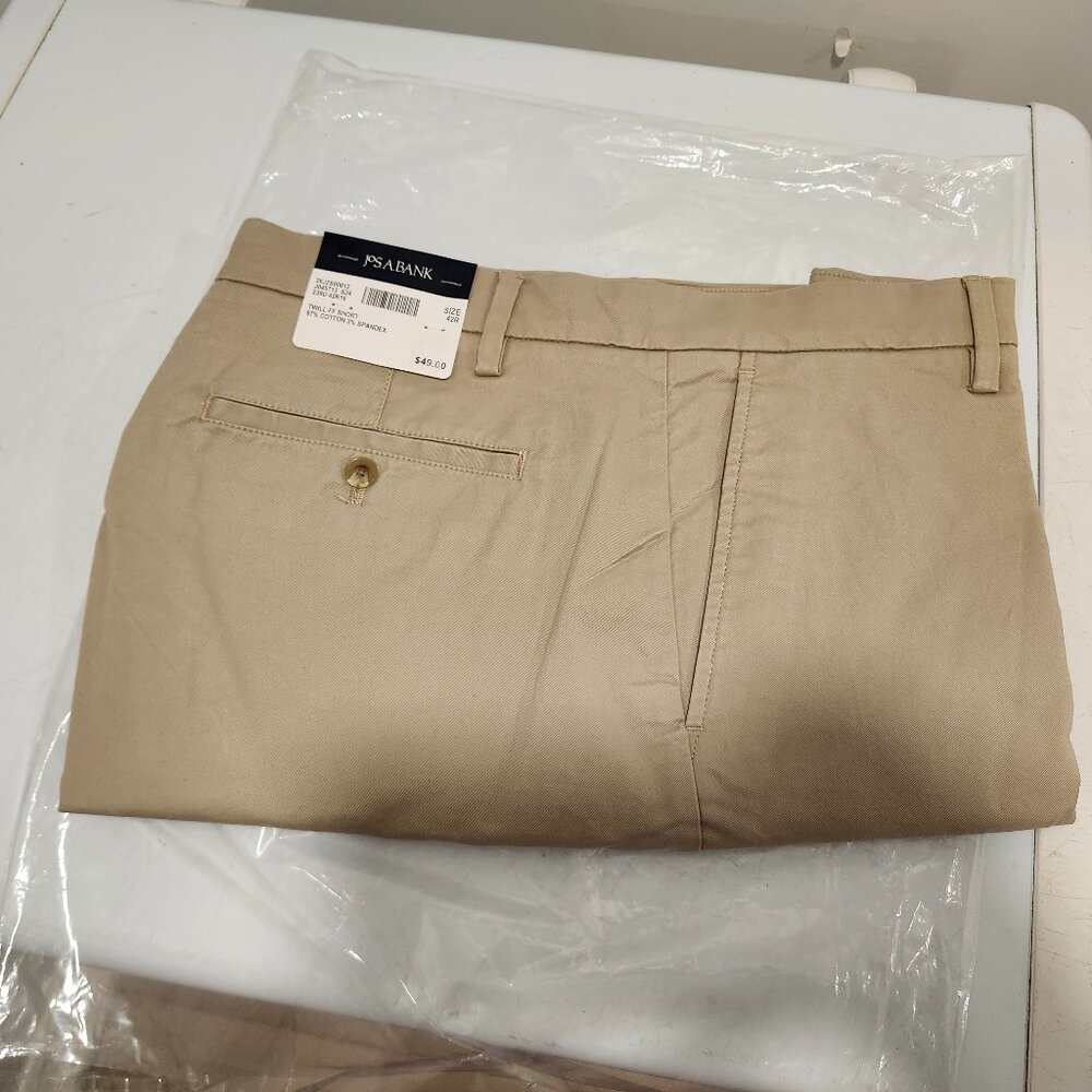 Jos. A. Bank Twill FF Short - TAN